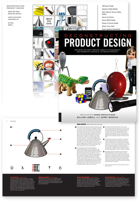 views of Deconstructing Product Design book and web site